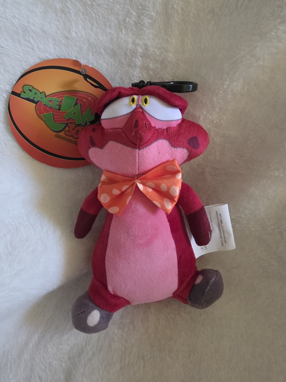 Space Jam 30th Anniversary Nerdluck Nawt Plush Keychain Hanger NWT 6"